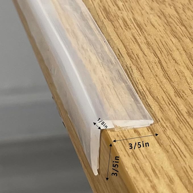 Edge Protector 100% Silicone, Baby Proofing Clear Table Corners Guards - Image 3
