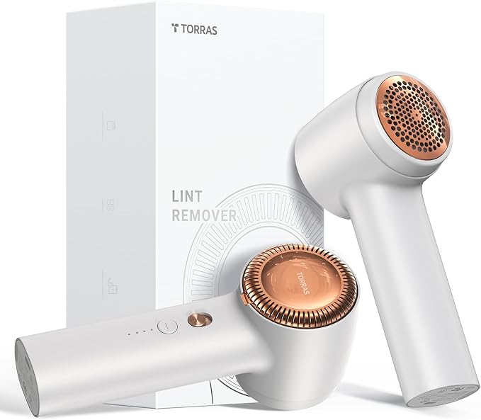 TORRAS Fabric Shaver Lint Remover, Rechargeable Electric 3-Speed Sweater Shaver by TORRAS