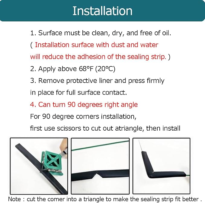Rubber Edge Trim Black, U Channel Rubber Seal Strip - Image 8