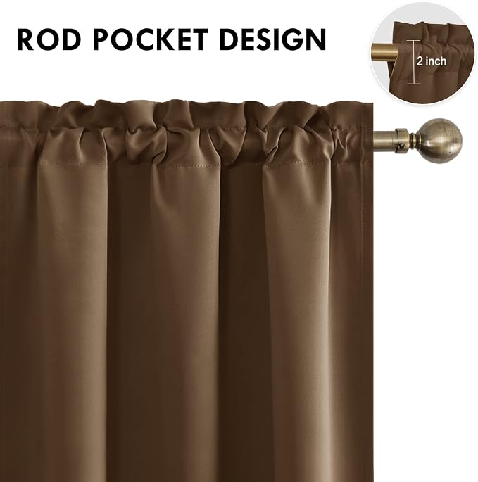 DWCN Blackout Curtains – Thermal Insulated, Energy Saving & Noise Reducing - Image 4