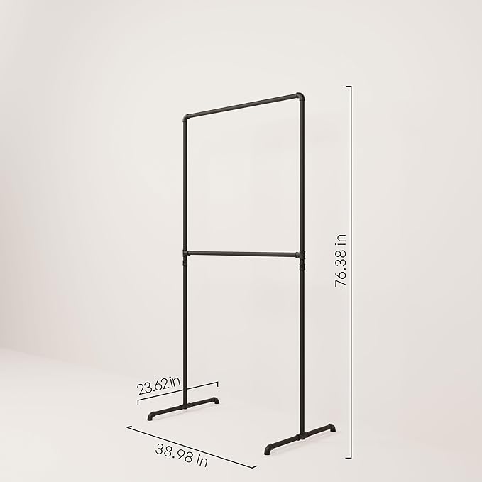 pamo Industrial Pipe Clothing Rack - Image 2