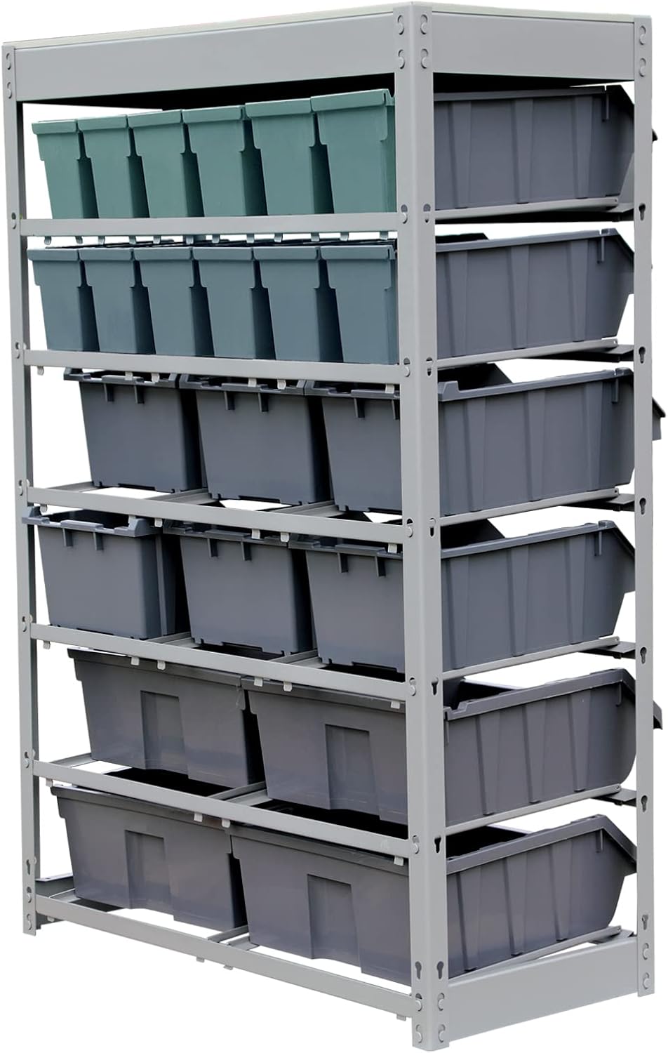 King's Rack Bin Rack Storage System Heavy Duty Steel Rack Organizer Shelv...