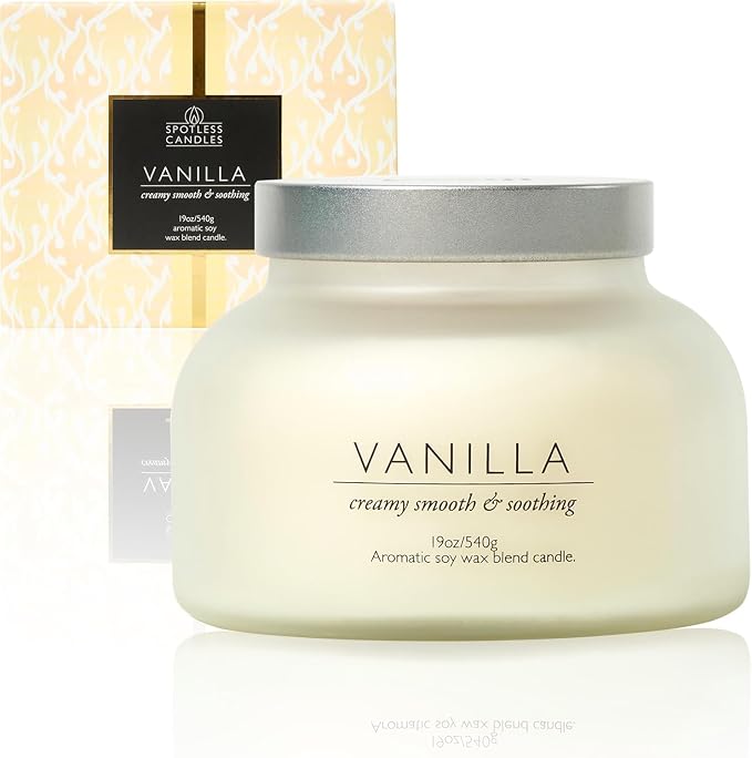 Volcano Vanilla Candle 19oz:- by SpotlessLeopard
