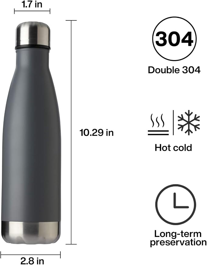 MEWAY 17oz Sport Water Bottle Vacuum Insulated Stainless Steel Leak-Proof - Image 7