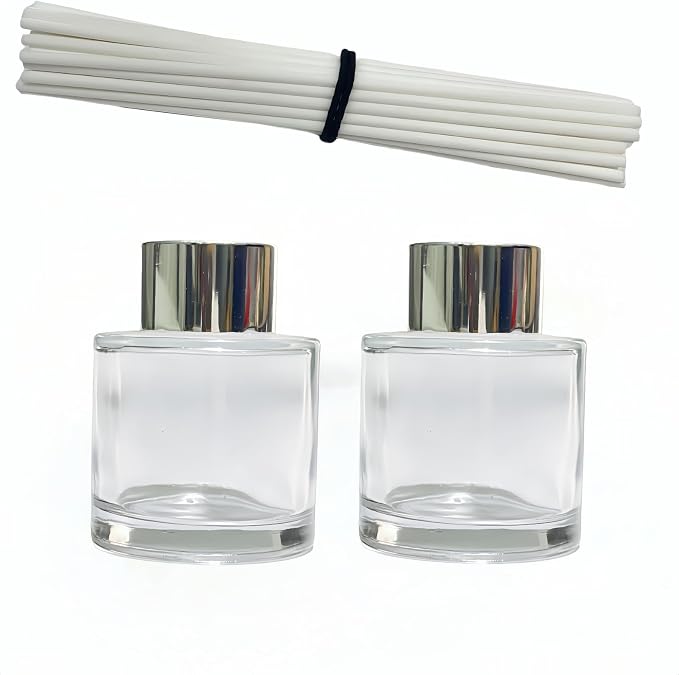 2 PCS Reed Diffuser Bottles Empty, Diffuser Bottle Capacity 50ml Diffuser Stick by Unknown
