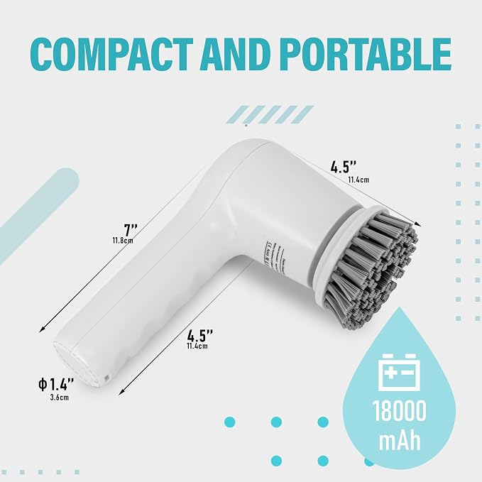 Electric Spin Scrubber, Cordless Cleaning Brush Scrubber - Image 2