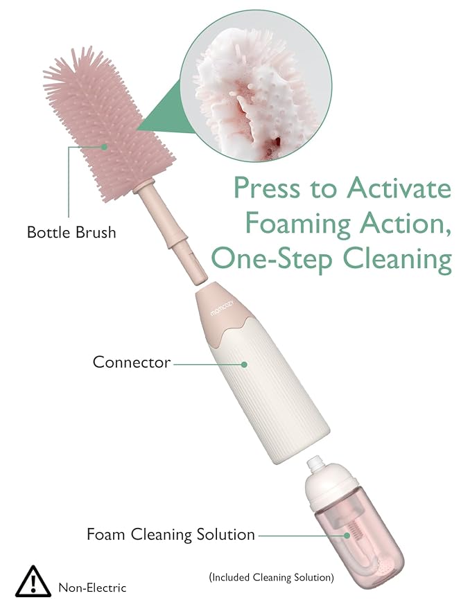 Momcozy Bottle Brush Kit, Innovative Push-Press Design - Image 2