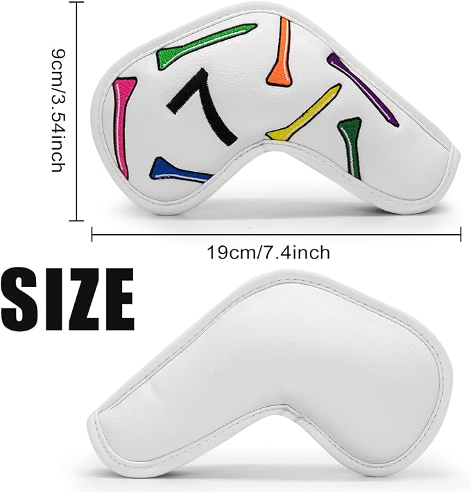 Golf Iron Head Covers 9/10pcs Leather Golf Club Covers - Image 5