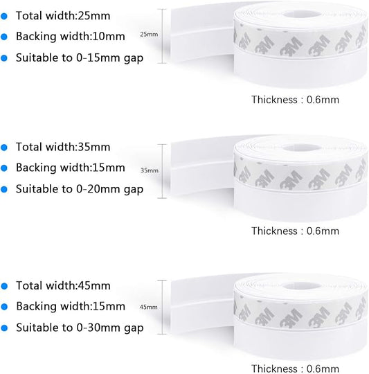 TAROSE Weather Stripping, 33 Feet Silicone Door Seal - Image 2