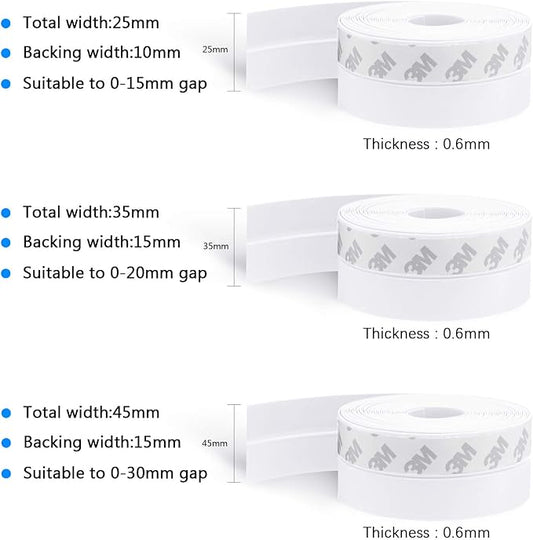 TAROSE Weather Stripping, 33 Feet Weather Seal Strip, Adhesive Silicone Tape - Image 2