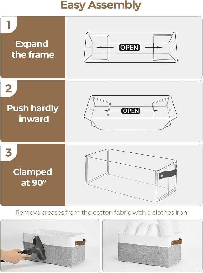StorageWorks Narrow Storage Bins, Small Basket - Image 5