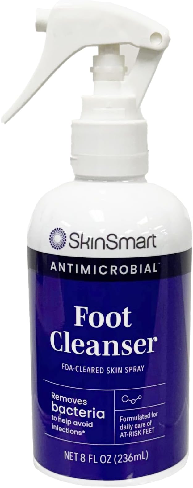 SkinSmart Daily Foot Cleanser for At-Risk Feet, Removes Bacteria to Help Avoid by SkinSmartAntimicrobial