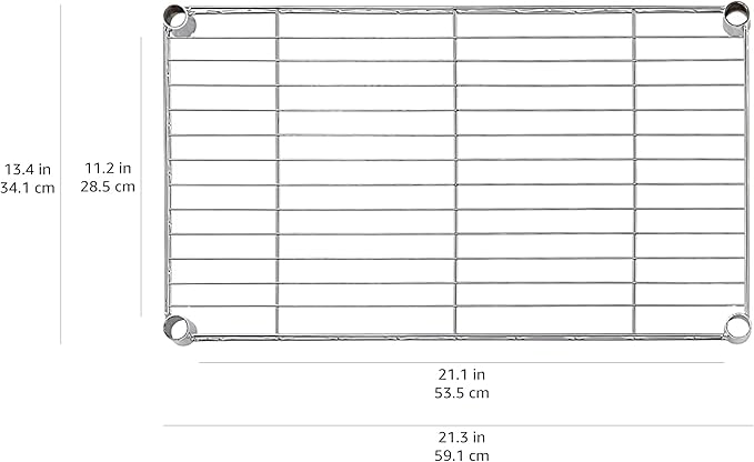Amazon Basics 4-Shelf Steel Wire Storage Rack, Adjustable, Easy Assembly - Image 6