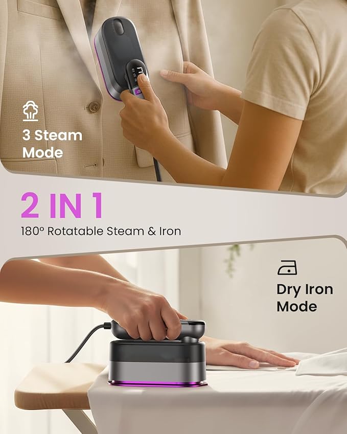 2-in-1 Handheld Steamer and Iron - Image 4