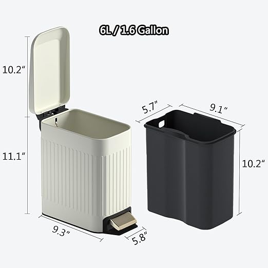 CEROELDA Small Bathroom Trash Can - Image 5