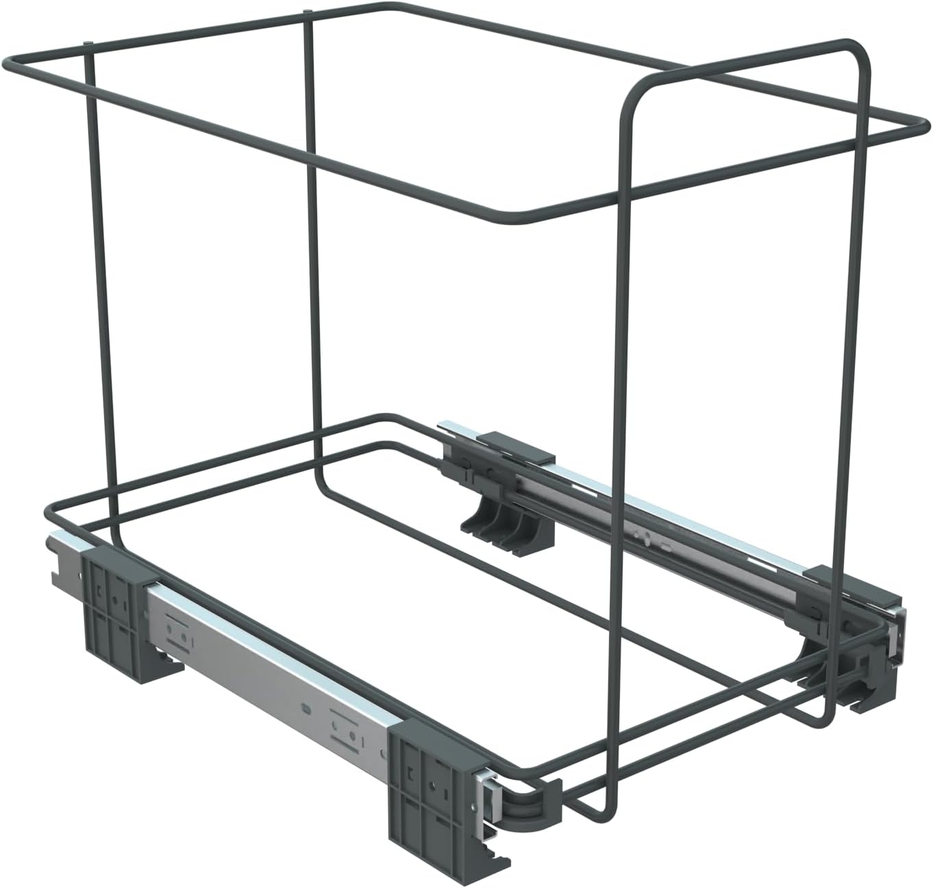 ELLETIPI 1954 Elletipi PF01 34B2 Removable Differential Bin for Base, Plastic and Metal, Grey, 30x45x36 cm