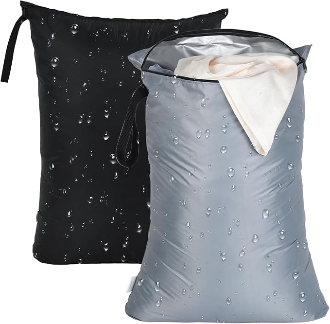 OTraki 2Pcs Exlarge Wet Bag 24x32 inch Reusable Waterproof Wet Dry Bag by OTraki