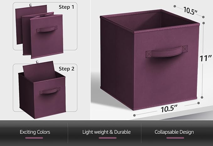 Sorbus Fabric Storage Cubes - Image 5