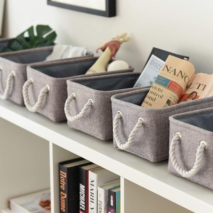TheWarmHome Foldable Small Storage Baskets - Image 4