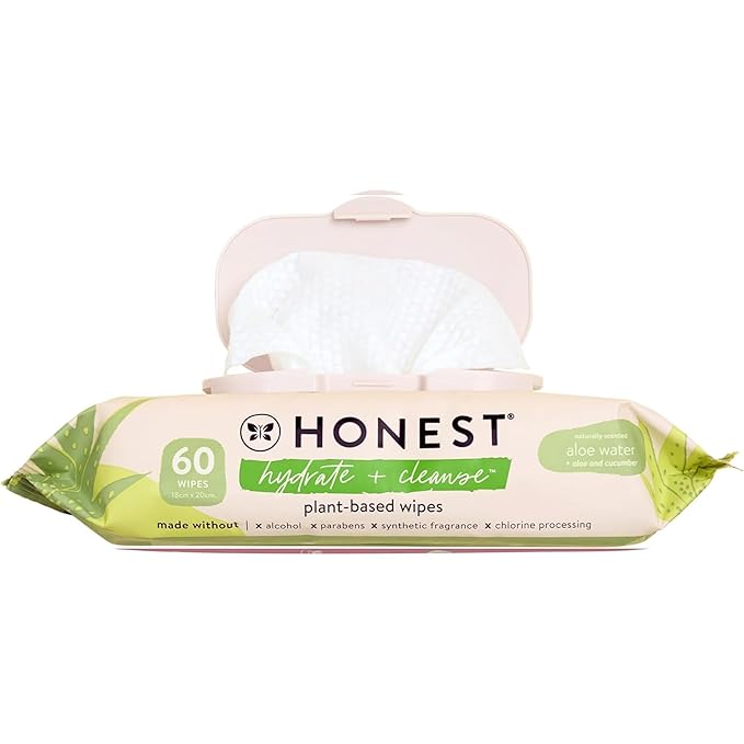 The Honest Company Hydrate and Cleanse Naturally Scented Wipes Cleansing by TheHonestCompany