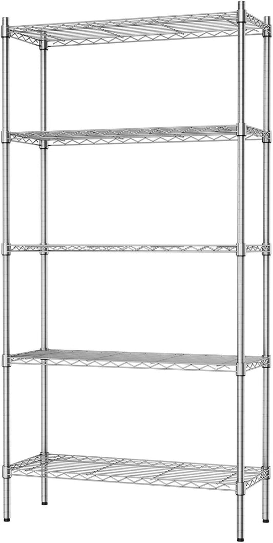 Auslar 5-Shelf Storage Shelves Heavy Duty 5 Tiers Standing Large Shelving Units by Auslar