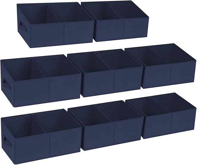 DIMJ Large Closet Shelf Organizer Bins 8Packs by DiMJ