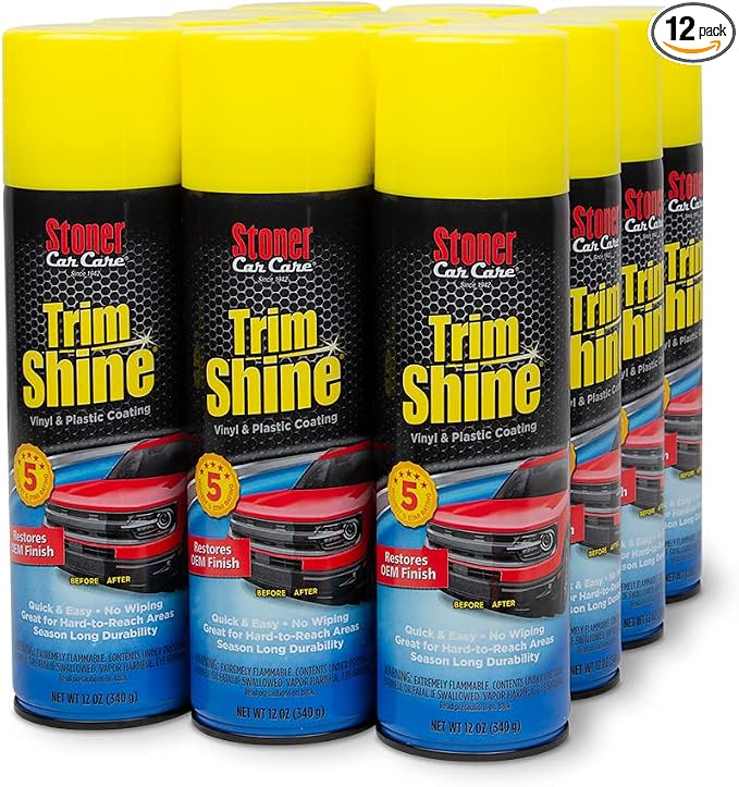 Stoner Car Care 91034-12PK Trim Shine – Vinyl and Plastic Protectant by StonerCarCare