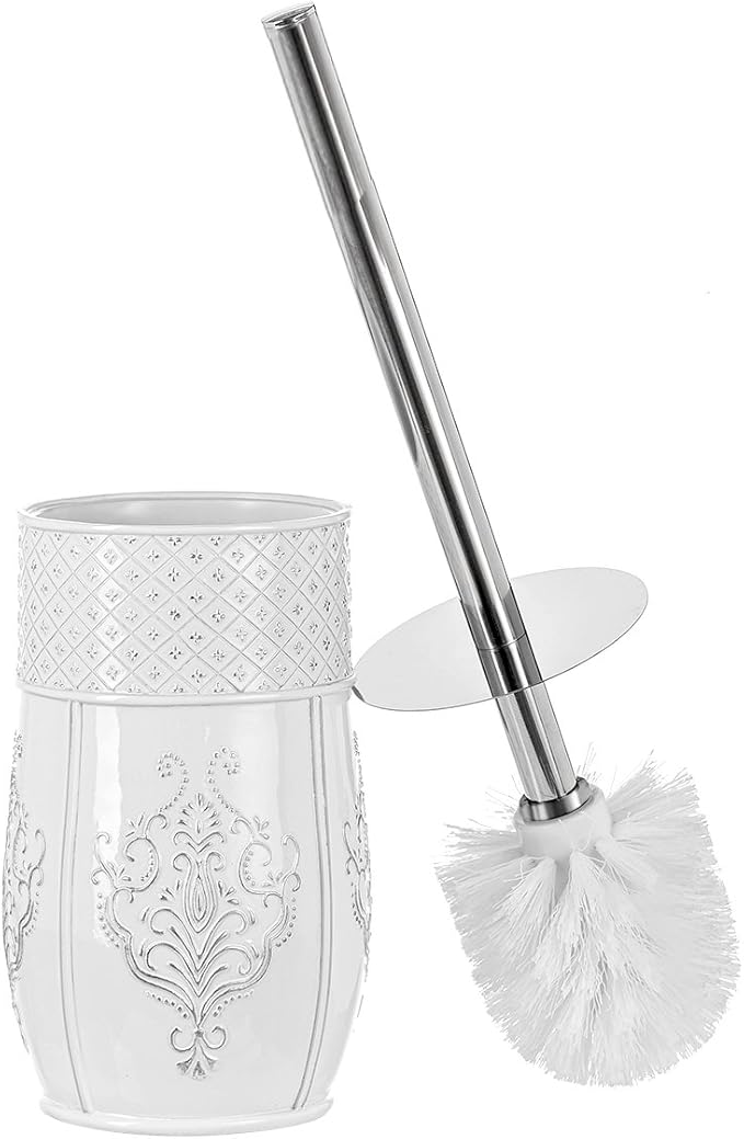 Creative Scents White Toilet Brush and Holder by CreativeScents