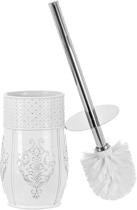 Creative Scents White Toilet Brush and Holder by CreativeScents