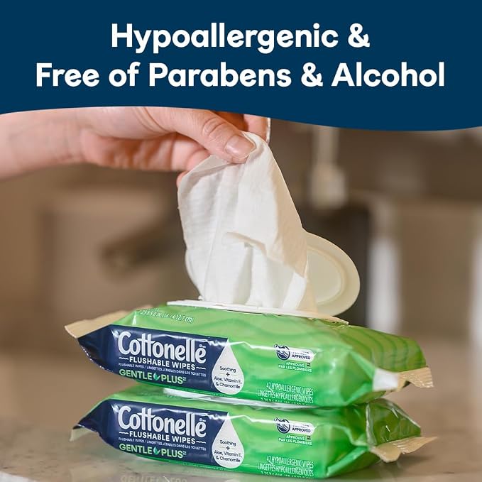 Cottonelle GentlePlus Flushable Wet Wipes - Image 4