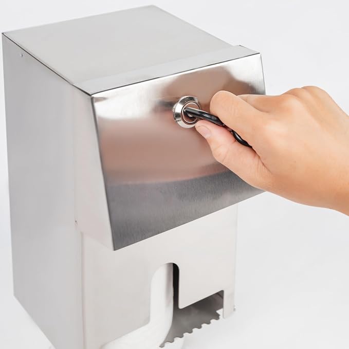 Commercial Toilet Paper Tissue Dispenser Dual Rolls Toilet Paper Holder - Image 4