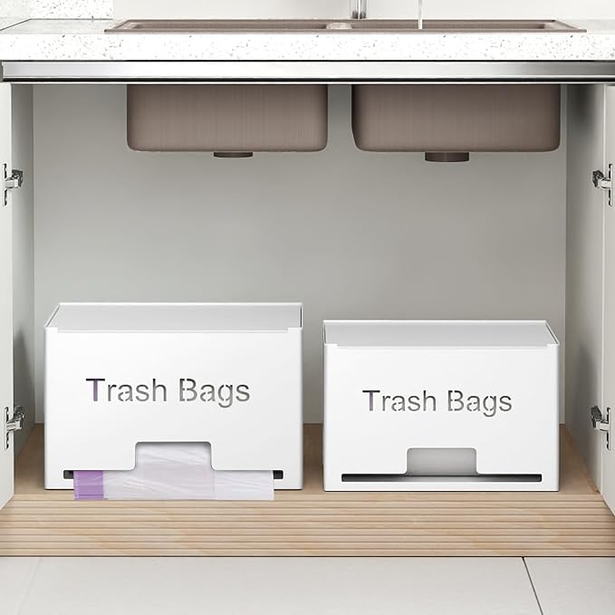 2-Pack Trash Bag Holder Dispenser, Stackable Garbage Bag Dispenser, Extra Large - Image 7