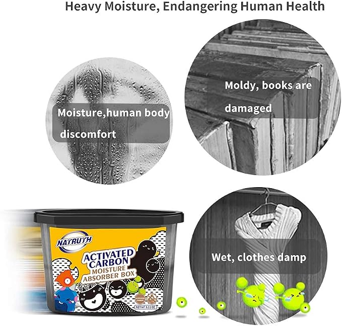 NATRUTH 500mL Moisture Absorber boxes, Closet Dehumidifier, Eradicate Odor - Image 6