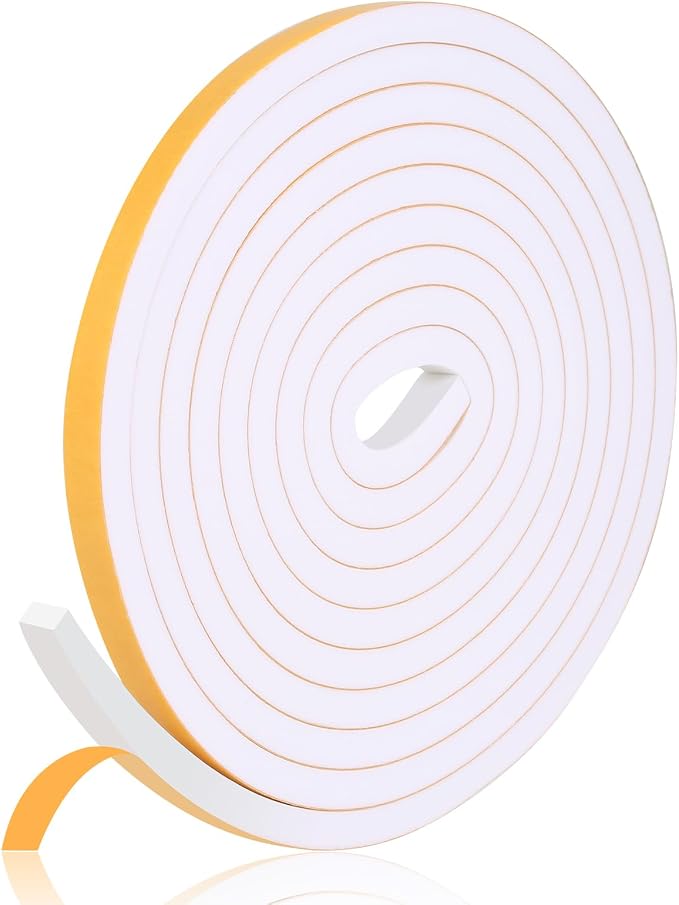Weather Stripping Seal for Door Window, 13Feet High Density Foam Tape, by Amzjjle