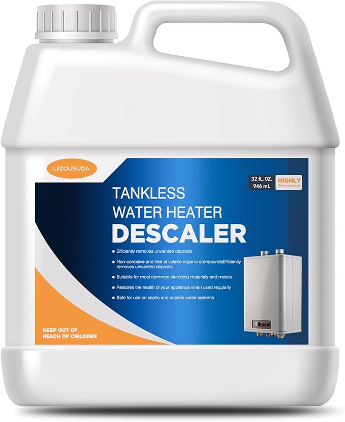 Tankless Water Heater Descaler, Highly Effective Descaler Restores Heating by LIIZOUSUDA