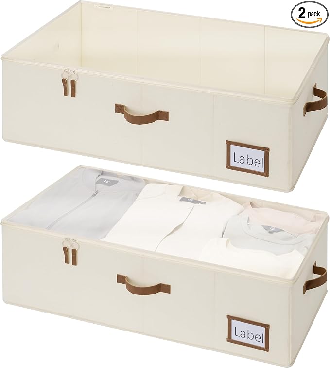 StorageWorks Under Bed Storage Bins, 90L Clothes Organizer by StorageWorks