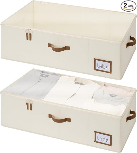StorageWorks Under Bed Storage Bins, 90L Clothes Organizer by StorageWorks