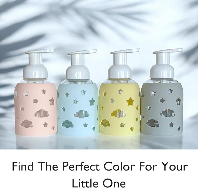 SoCal Suds & Company Glass Foaming Hand Soap Dispenser, Soft Grip Silicone - Image 6