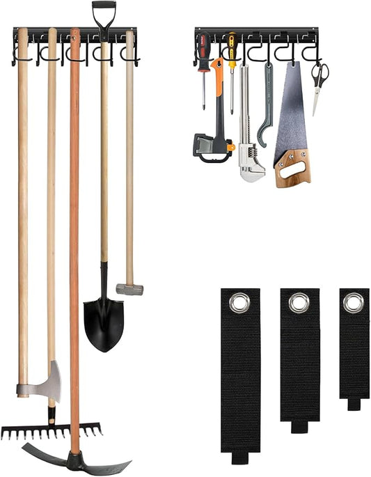 LEYU Metal Garage Tool Organizer Wall Mount, 2 Pack Garden Tool Organizer by Unknown