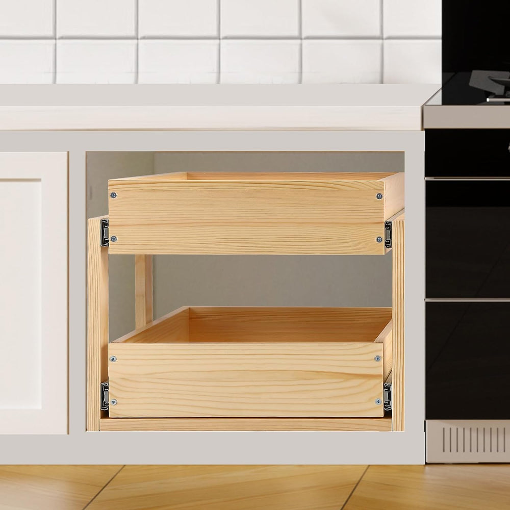 Mulush Pull Out Cabinet Organizer 23''W×21''D×16''H S...