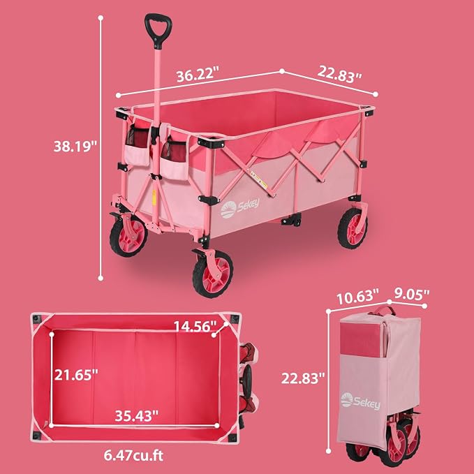 Sekey 220L Collapsible Foldable Wagon - Image 7