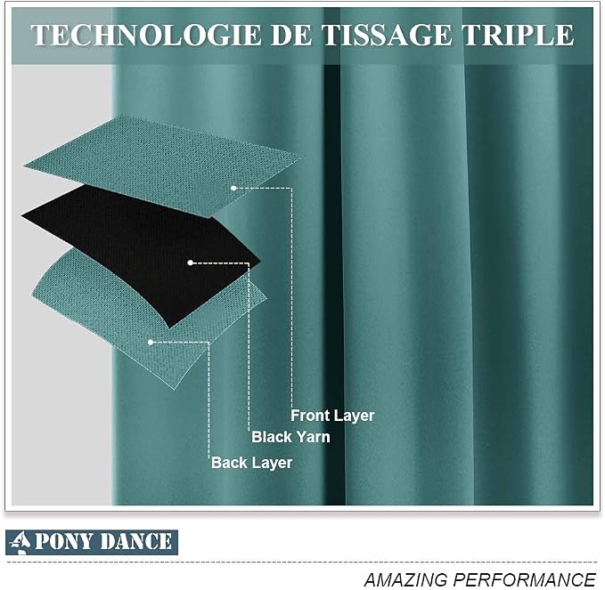 PONY DANCE Blackout Curtain Panels - Image 3