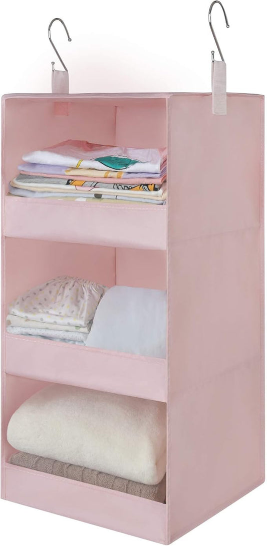 GRANNY SAYS 3-Shelf Hanging Closet Organizer, Collapsible Closet Hanging Shelves by GRANNYSAYS