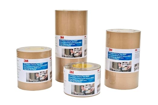 3M All Weather Flashing Tape 8067, 6 in x 75 ft, 1 Roll, Adhesive Backed Split - Image 10
