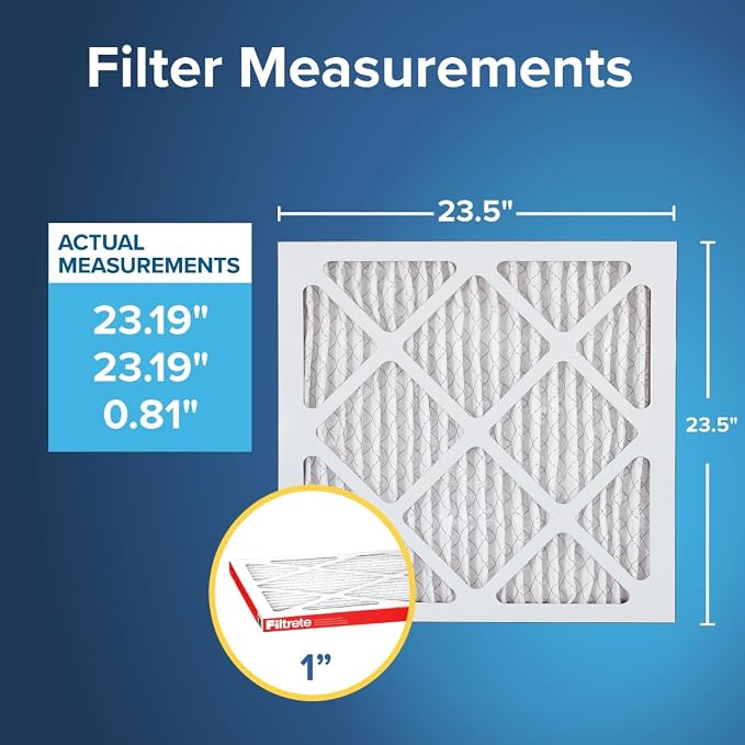 Filtrete 23.5x23.5x1 AC Furnace Air Filter, MERV 11, MPR 1000, Micro Allergen - Image 2