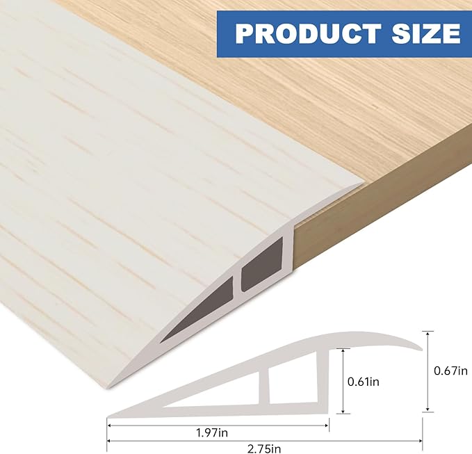 Vinyl Door Threshold Flooring Transition Strip Self Adhesive Carpet Edging Strip - Image 2