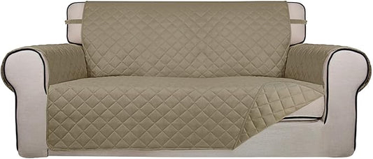 PureFit Reversible Quilted Sofa Cover, Water Resistant Slipcover Furniture by PureFit