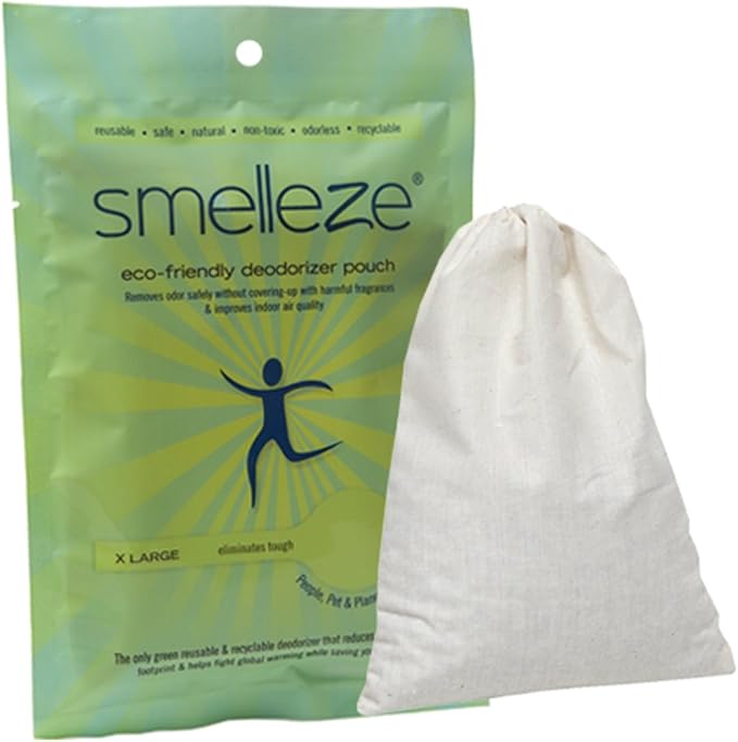 SMELLEZE Reusable Book Smell Removal Deodorizer Pouch: Rids Odor Without by SMELLEZE