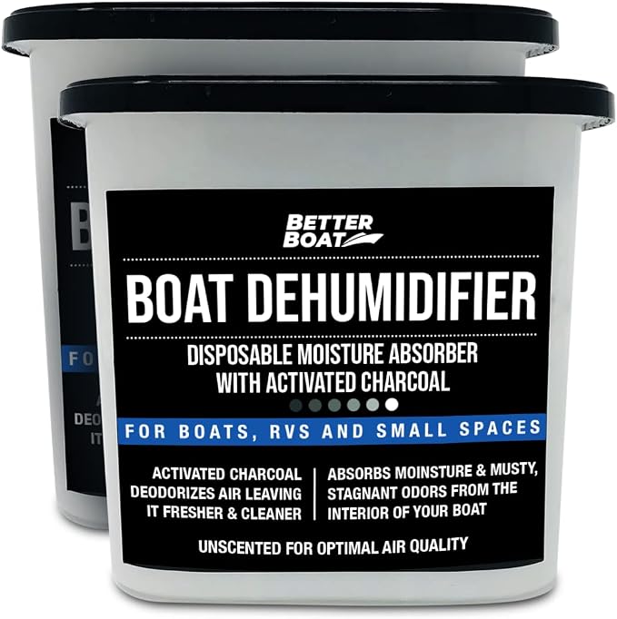 Moisture Absorber and Boat Dehumidifier, Charcoal Odor Remover by BetterBoat