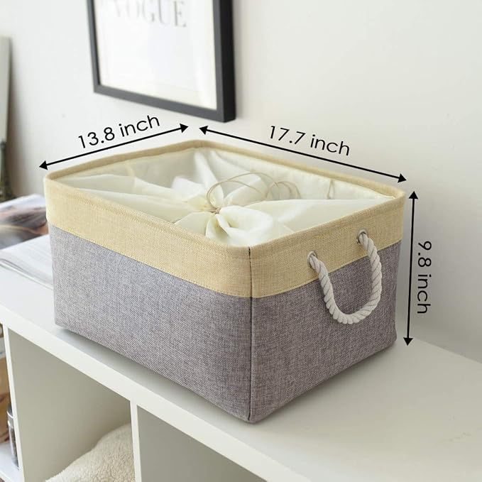 TheWarmHome Storage Baskets for Organizing, Extra Large-3Pack, 17.7L×13.8W×9.8H - Image 2